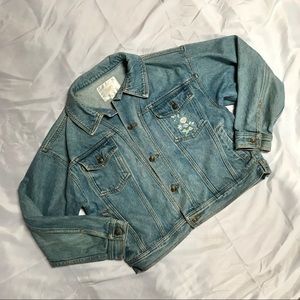 Vintage embroidered denim jacket